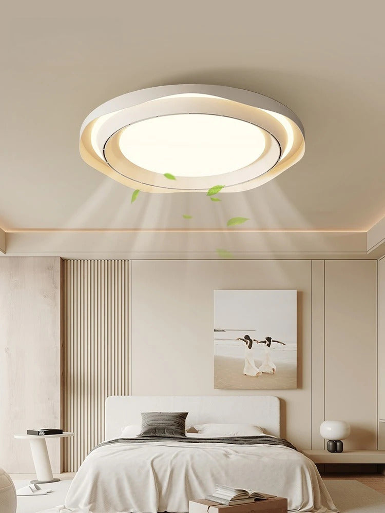Modern Bladeless Ceiling Lamp Fan Living Room Silent Air Circulation Fan