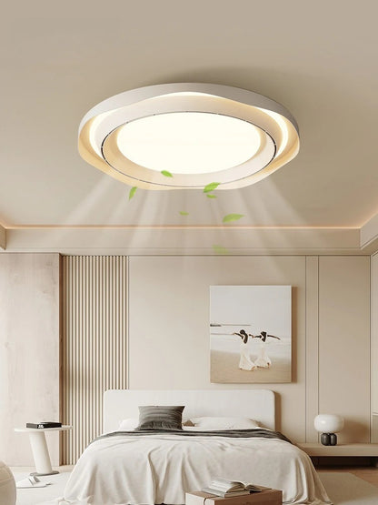 Modern Bladeless Ceiling Lamp Fan Living Room Silent Air Circulation Fan
