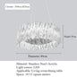 Accordéon Suspension pendant light LED pleated acrylic chandelier