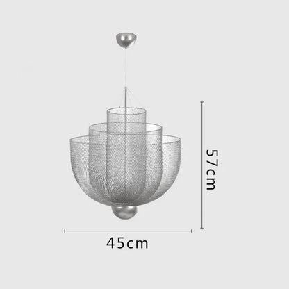 Designer Metal Cage Chandelier Modern Meshmatics Chandelier