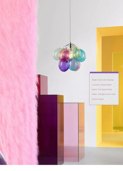 Gross glass bubble Pendant lamp bedroom kitchen island light