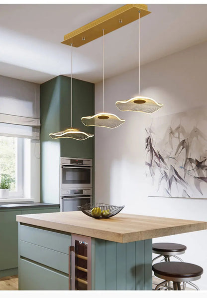 Lotus Leaf Design Acrylic Lustrous Modern Chandelier flower chandelier