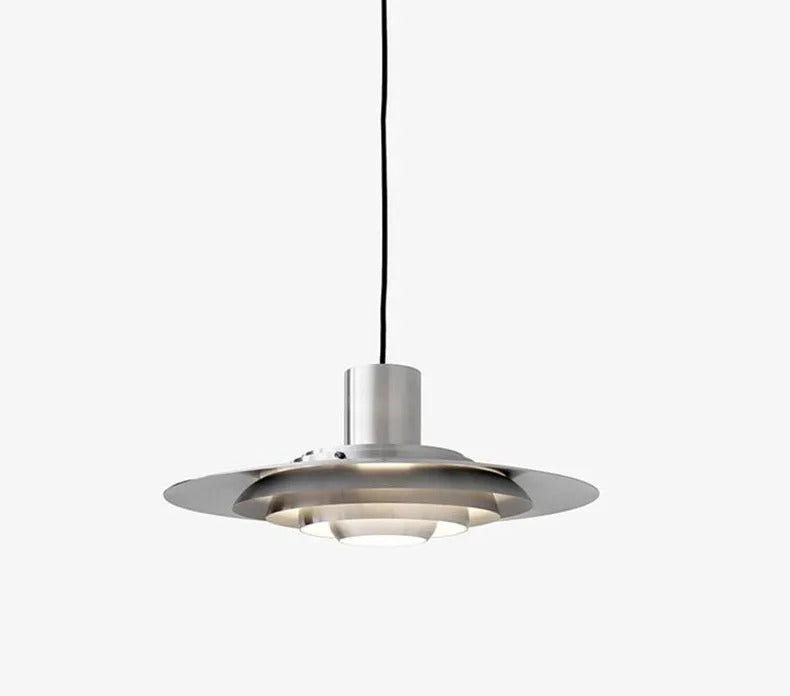 White Silver Aluminium E27 Pendant Lights Art Design For Dining Kitchen Bar Bedroom Cord Adjustable Hanglamp 110-220V