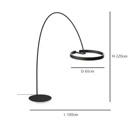 Designer Fishing Floor Lamp Nordic LED Living Room Floor Lamp