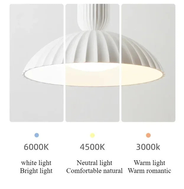 French Gypsum Pendant Light Nordic Designer Restaurant Chandelier