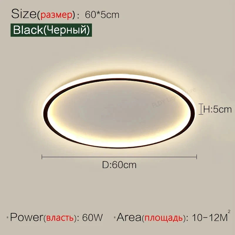 Ultrathin LED Ceiling Lamp Living Room Bedroom Home Decor Lighting Fixture