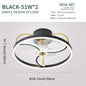 Modern simple LED Ceiling Fan Lamp with remote control Dining Room Bedroom Indoor lighting
