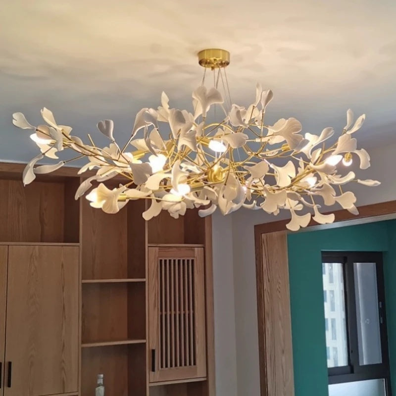 Horizon Bloom Ginkgo Chandelier