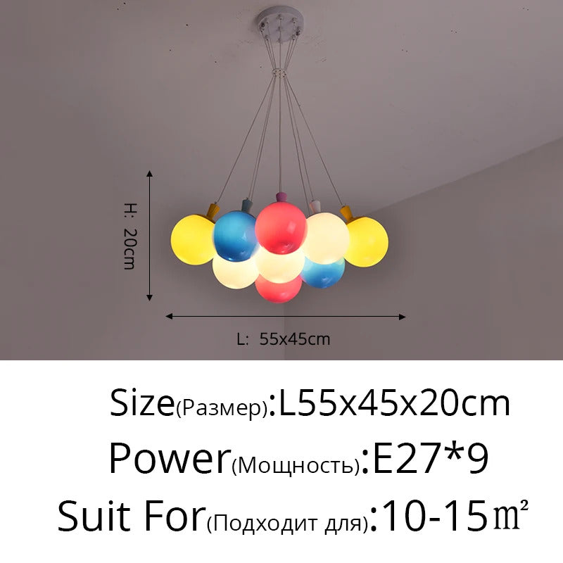 Nordic acrylic chandelier Decoration  Modern balloon lamp Indoor Lighting