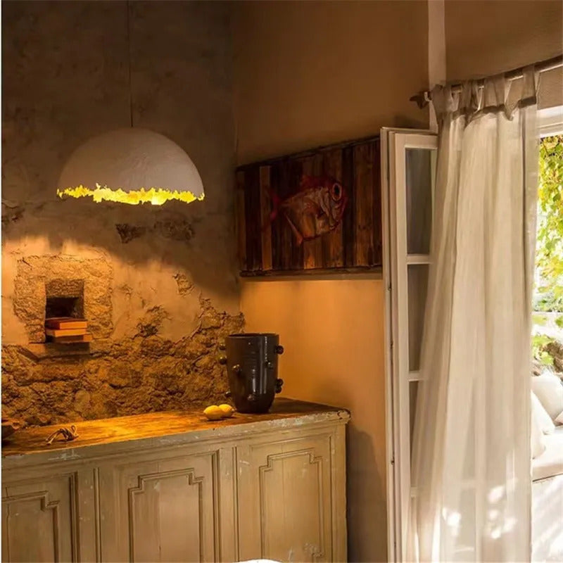 PostKrisi Pendant light Nordic eggshell Round Gold Foil Pendant lamp