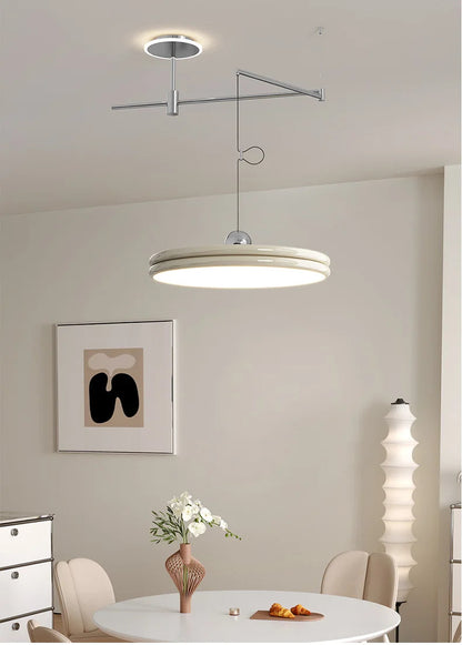 Dining table light modern chandelier Round Reading Desk Light