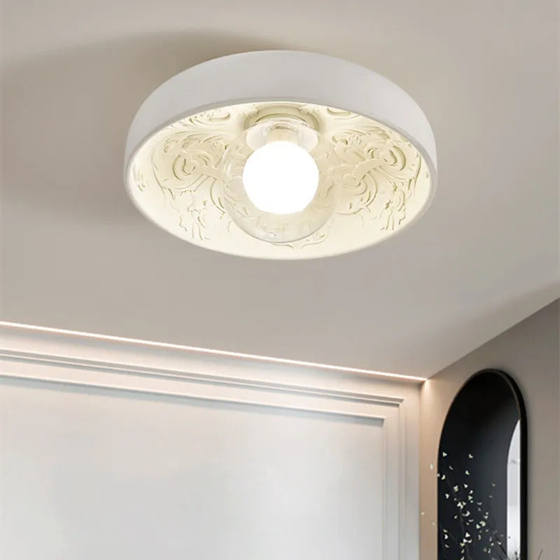 French Resin Ceiling Light Balcony Bedroom Corridor Lighting Fixture
