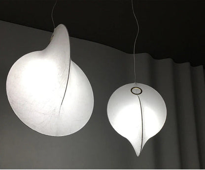 Overlap Suspension Lamp Nordic lamp minimalist creative silk white pendant light