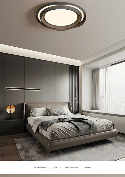 Modern Bladeless Ceiling Lamp Fan Living Room Silent Air Circulation Fan