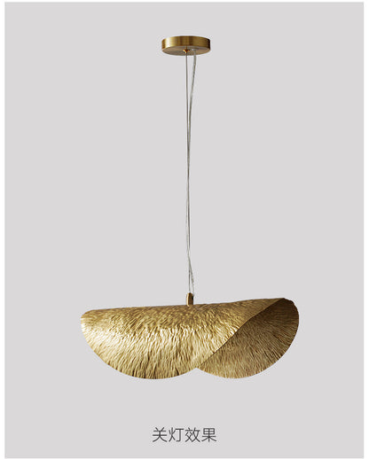 Hammered Brass Suspension Llight  retro pendant light