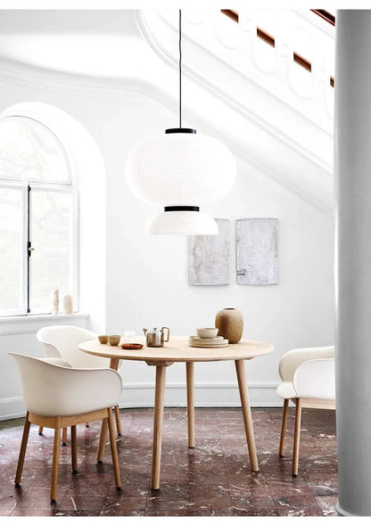 Wabi Sabi Pendant Lamps Rice Paper Chandelier Japan Style Hanging Light for Ceiling Living Room LED Light Room Decor Lustre