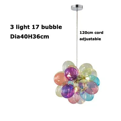 Gross glass bubble Pendant lamp bedroom kitchen island light