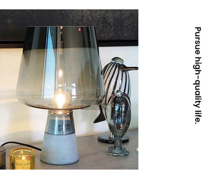 Post modern glass table light Italian Designer simple Amber art ambient office desk lamps