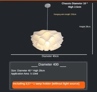 Modern flower Pendant lamp Nordic petal Pendant light