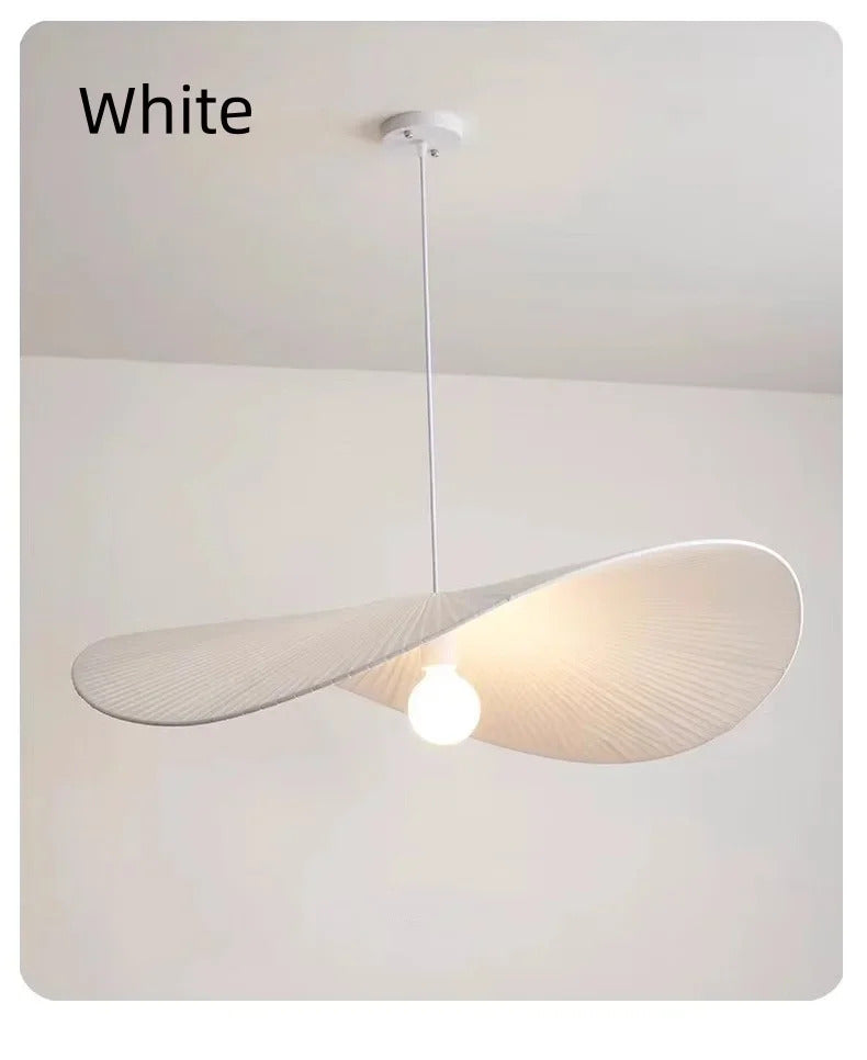 Nordic Fabric Hat Pendant Light Cream Style Led Pendant lamp