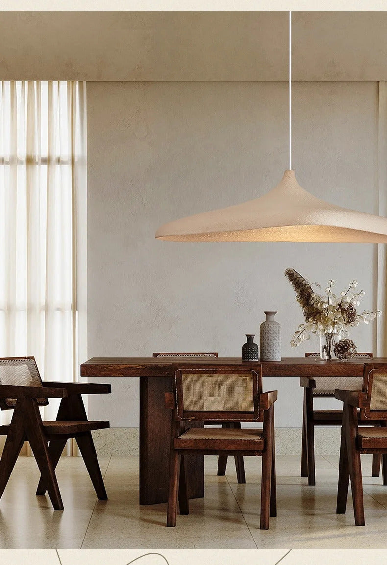 Candeeiro suspenso japonês Wabi Sabi em LED, candelabro de luxo para sala de jantar, bar, sala de estar, decoração da casa, candeeiro suspenso nórdico.