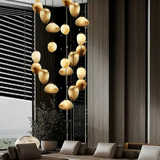 Pebbles Alabaster Pendant Lamp