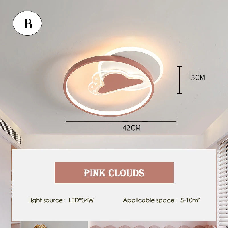 Children's Room Baby Room Ceiling Light LED Warm Boy Girl Bedroom Ceiling Lamps