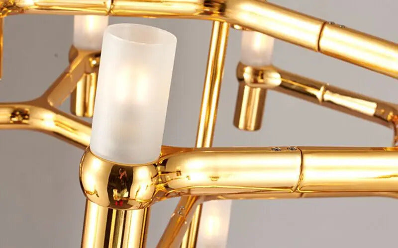 Crown Major Chandelier Nordic Tube Silver Chandelier Modern Led Luxury Chandelier