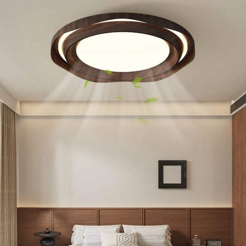 Modern Bladeless Ceiling Lamp Fan Living Room Silent Air Circulation Fan