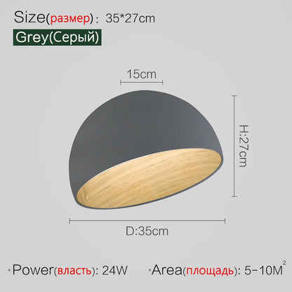 Nordic Wooden Ceiling Chandelier Modern Duo Ceiling Light