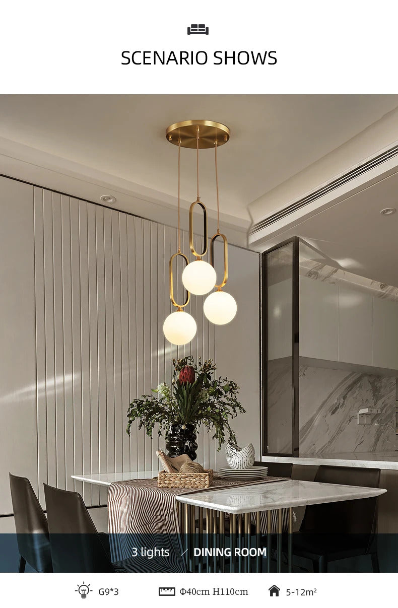 Modern luxury pendant light LED design pendant ball light Decor