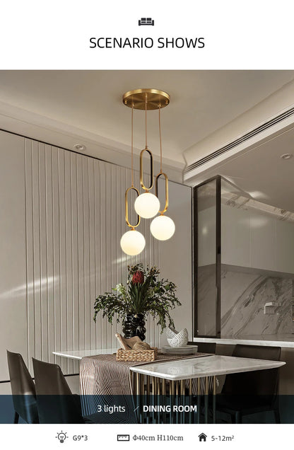 Modern luxury pendant light LED design pendant ball light Decor