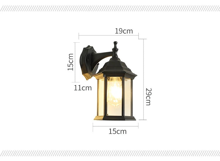 Outdoor Waterproof Wall Lamp Modern Villa Corridor Garden Exterior Lamp Wall light