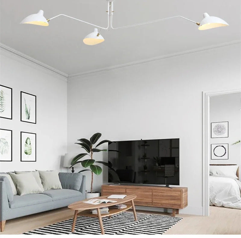 Mouille Ceiling Lamp Nordic Spider Pendant Light Multi 3/6heads for Living Room Bedroom Black Luminaire Home Decor