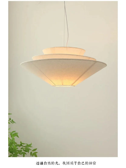 Gull Pendant Light Creative Umbrella Fabric Pendant Lamp