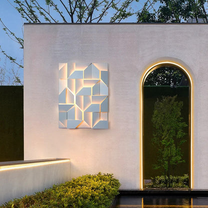 Outdoor Waterproof wall lamp Creativity 3D Model Led Sconce lights Square Wall lighting