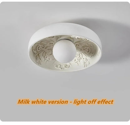 French Resin Ceiling Light Balcony Bedroom Corridor Lighting Fixture