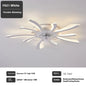 Modern Ceiling Fans with Lights, Fan Lamp Petal Ceiling Fan for Bedroom/Living Room
