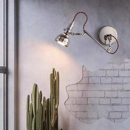 Bauhaus vintage silver wall lamp American Industrial Minimalist Adjustable wall lighting