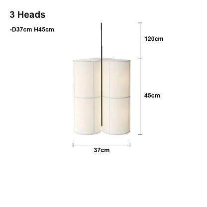 Wabi Sabi Cloth Led Pendant Lamp Designer Fabric Ceiling Chandelier