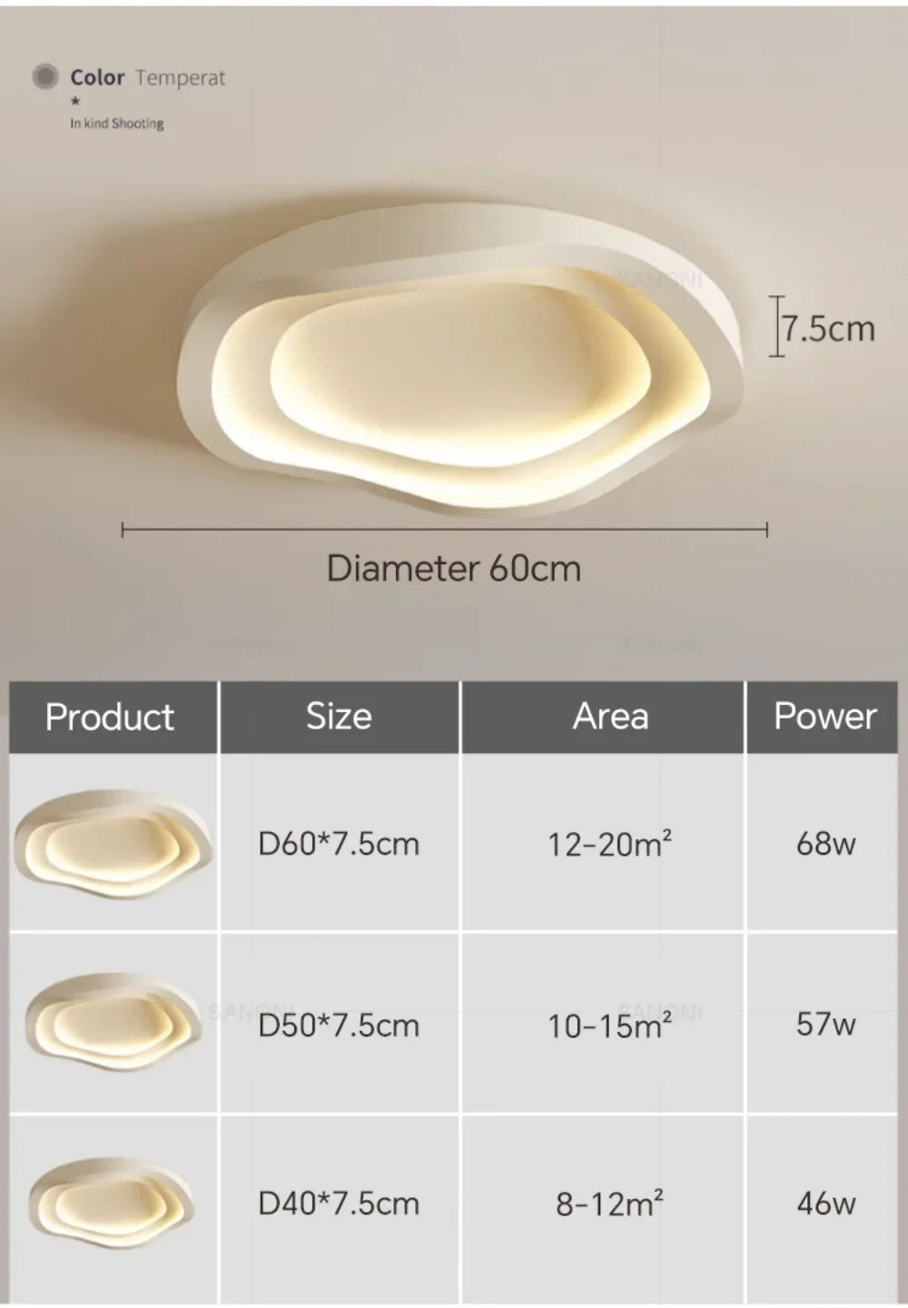 Modern LED Ceiling Lamp Dining Room Bedroom Home Decor Lighting Fixtures