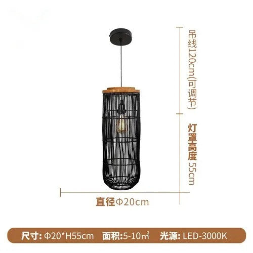 TUB pendant lamp Vitage rattan pendant light