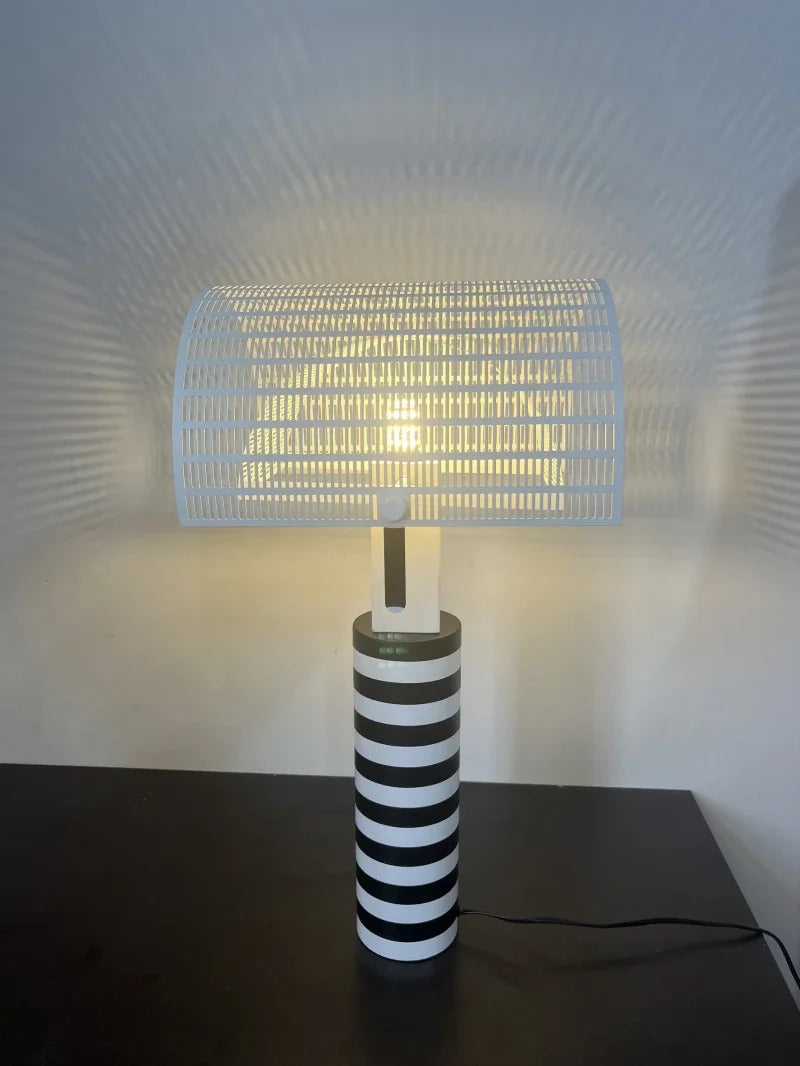 Italian Hot Sales Black White Creative Lamp Children's Bedroom Living Study Room Exhibition Hall LED Stripe Table Lighting