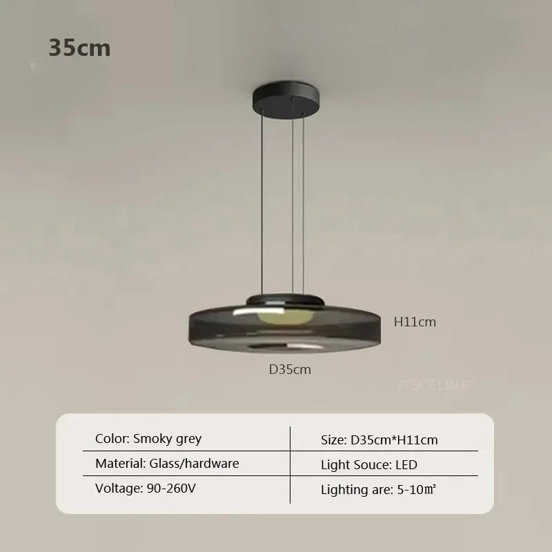 Nordic LED Glass Chandelier for Restaurant Bedroom Dining Room Table Glass Pendant Lights  Home Decoration