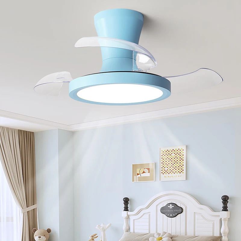 Children'S Room Invisible Fan Light Bedroom Quiet Ceiling Fan Light