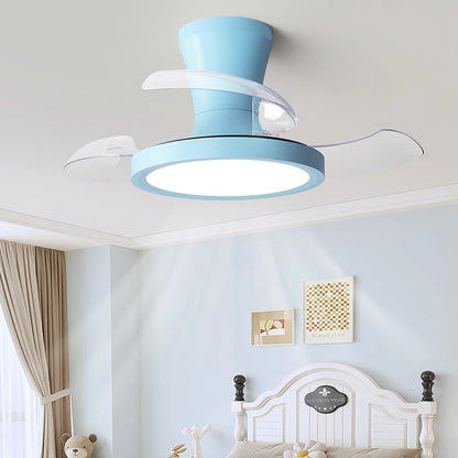 Children'S Room Invisible Fan Light Bedroom Quiet Ceiling Fan Light