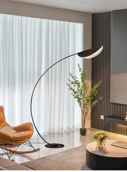 Modern Fishing floor Lamp Creative Black minimalist Living Room corner sofa standing light