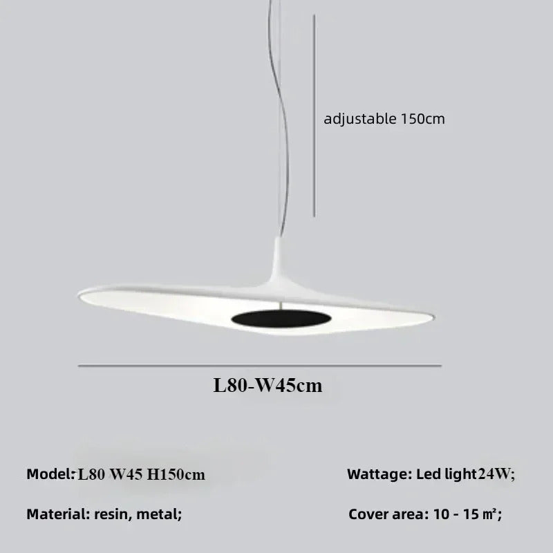 Modern Home Decoration Pendant Light Salon Irregular Resin Led Lamp