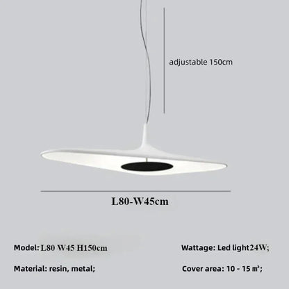 Modern Home Decoration Pendant Light Salon Irregular Resin Led Lamp