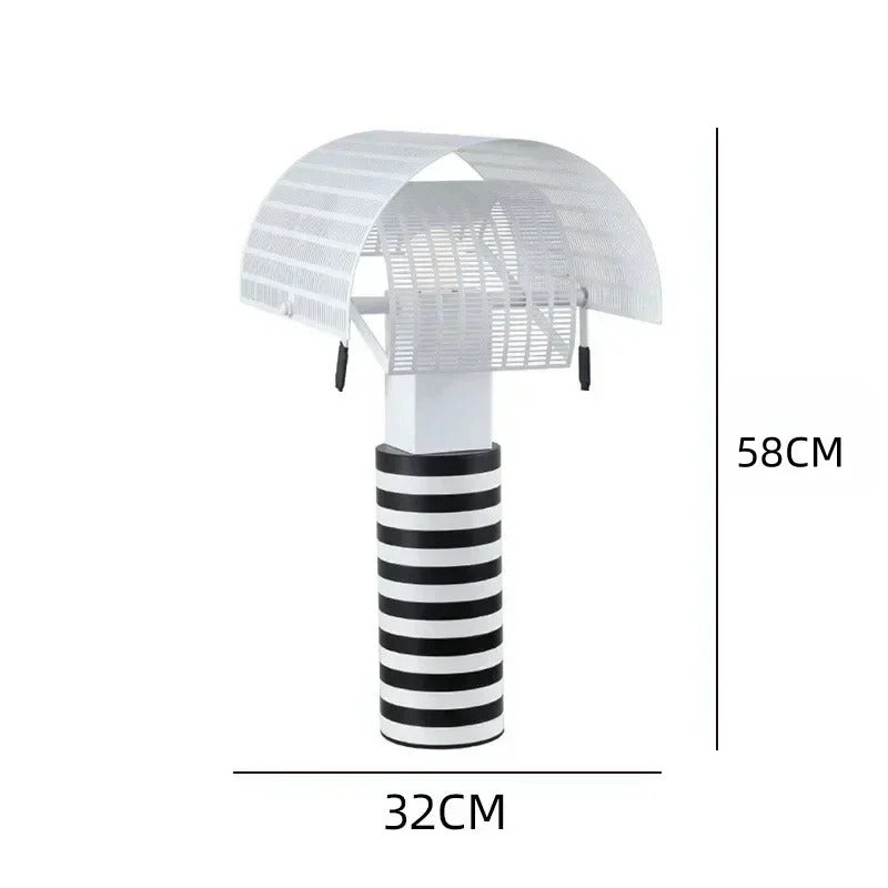 Italian Hot Sales Black White Creative Lamp Children's Bedroom Living Study Room Exhibition Hall LED Stripe Table Lighting